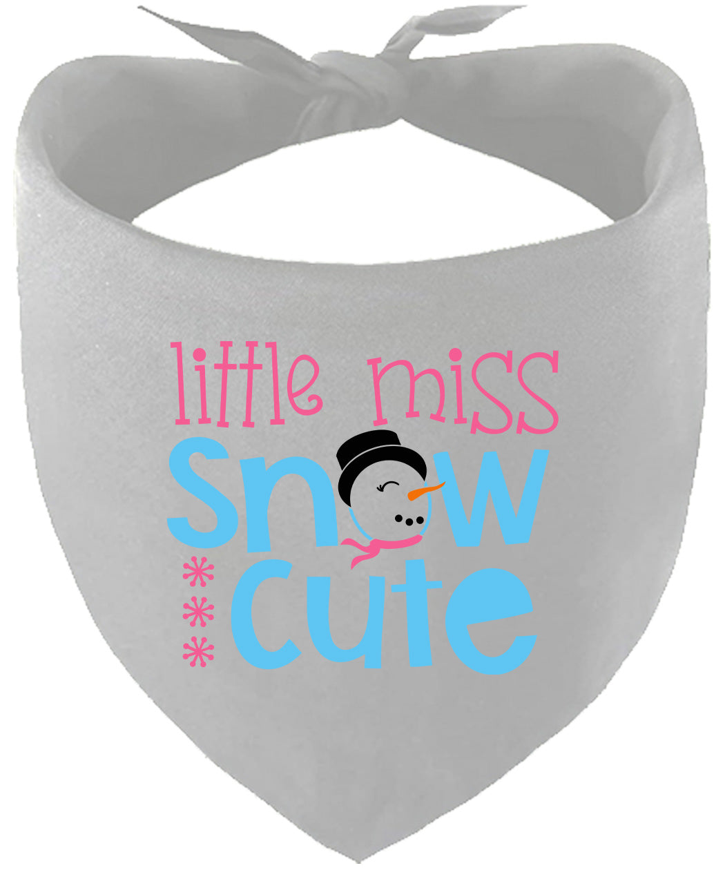 Little Miss Snow Cute Pet Bandana