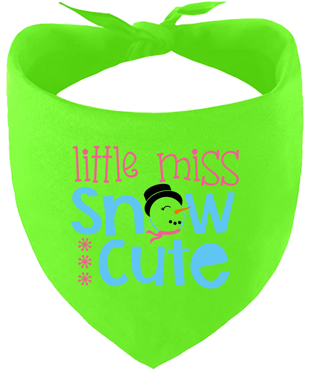 Little Miss Snow Cute Pet Bandana