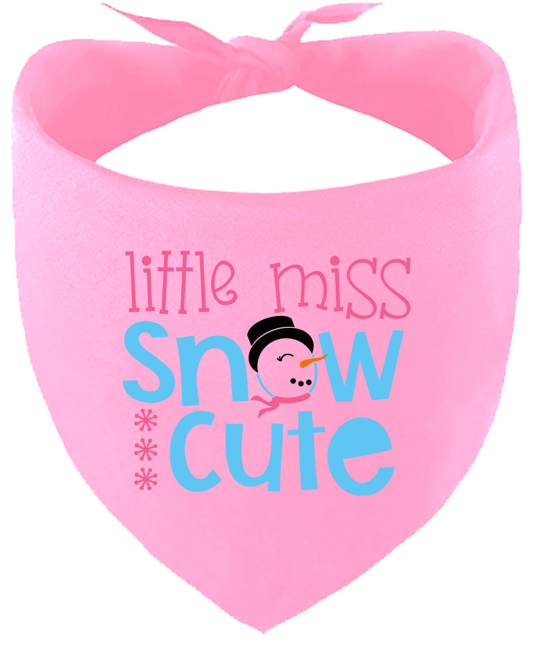 Little Miss Snow Cute Pet Bandana
