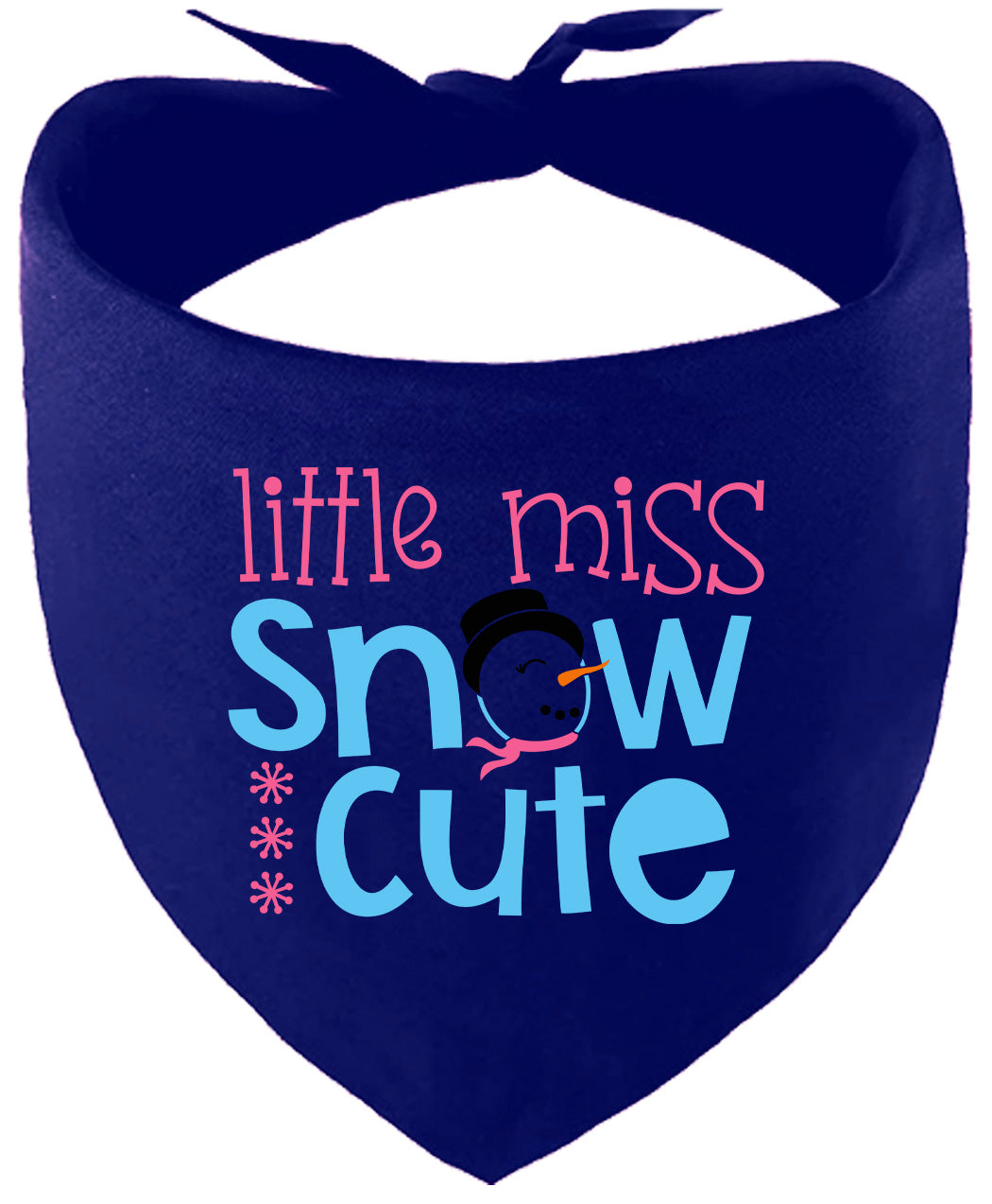 Little Miss Snow Cute Pet Bandana