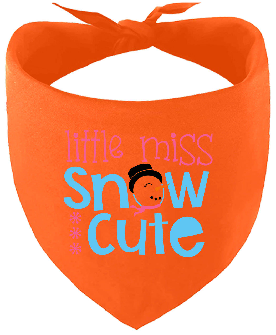 Little Miss Snow Cute Pet Bandana