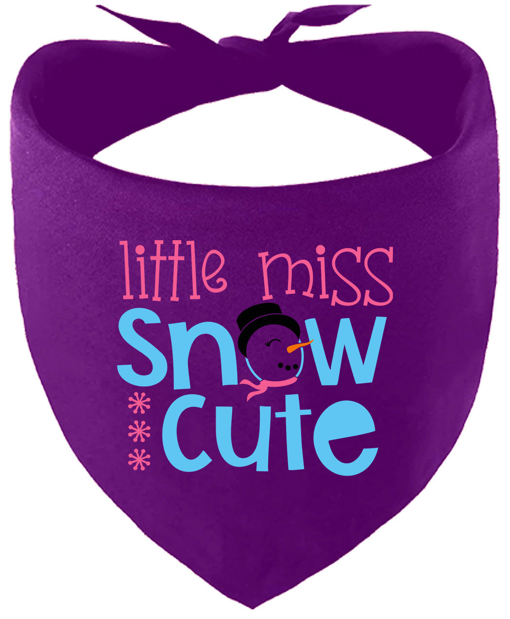 Little Miss Snow Cute Pet Bandana