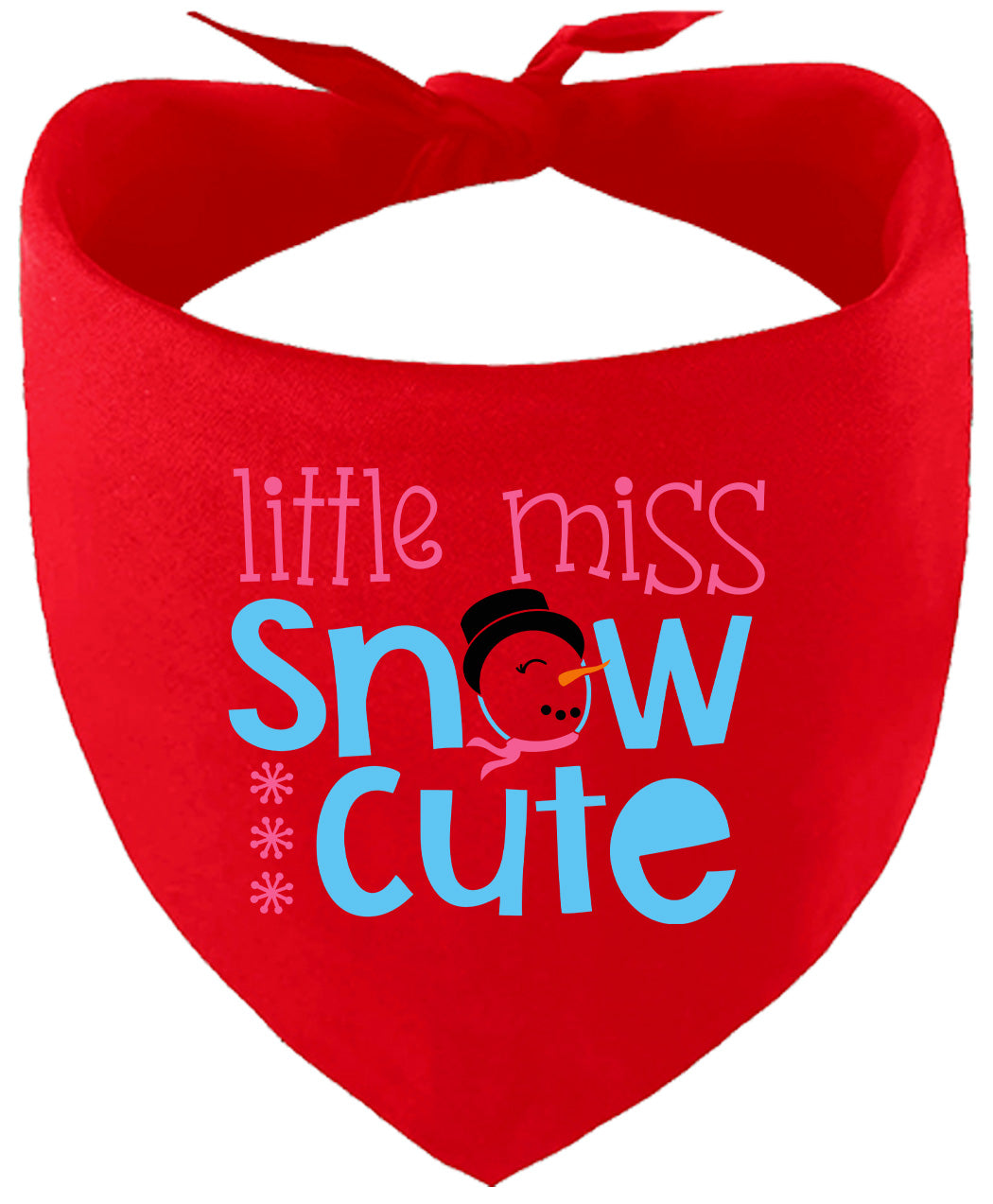 Little Miss Snow Cute Pet Bandana