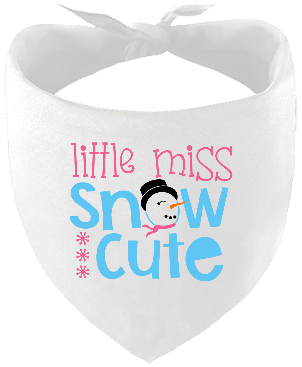 Little Miss Snow Cute Pet Bandana