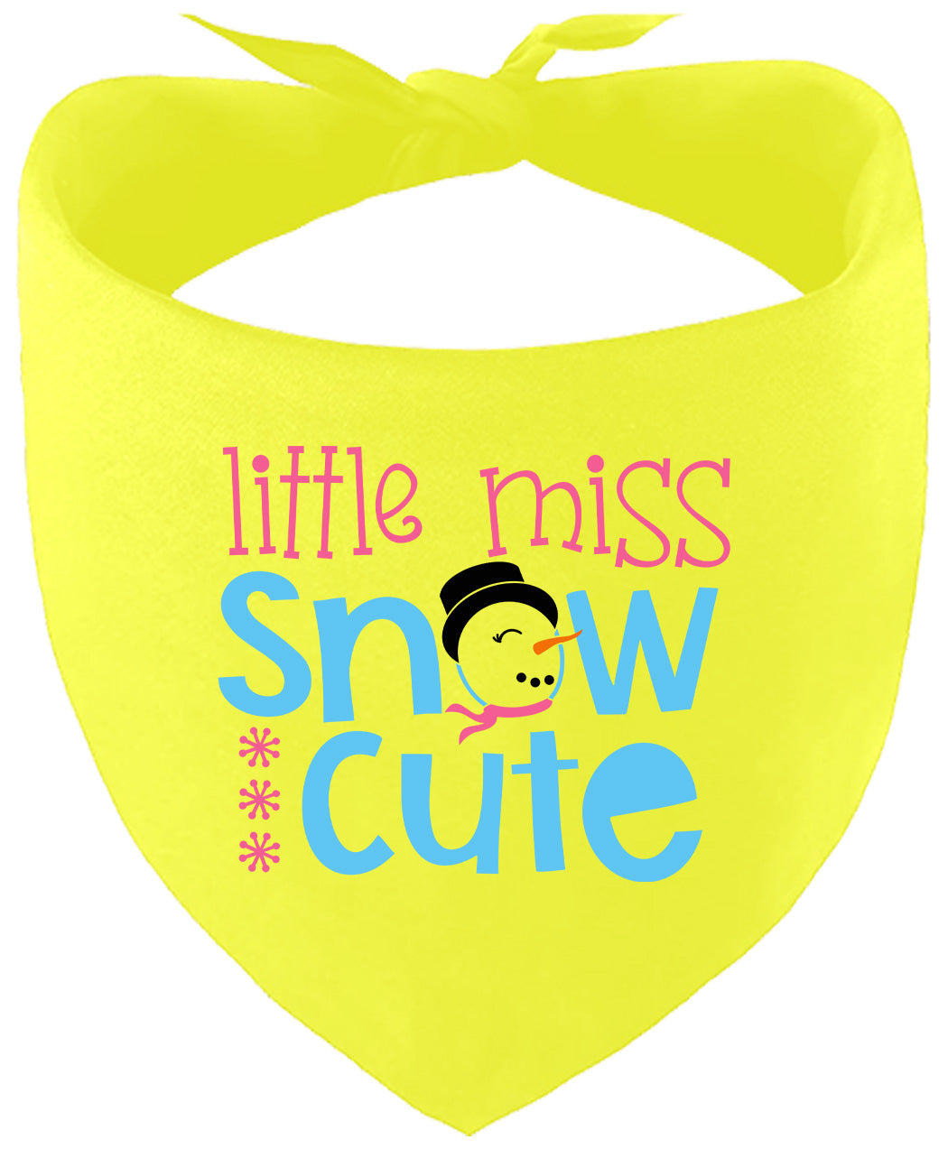 Little Miss Snow Cute Pet Bandana