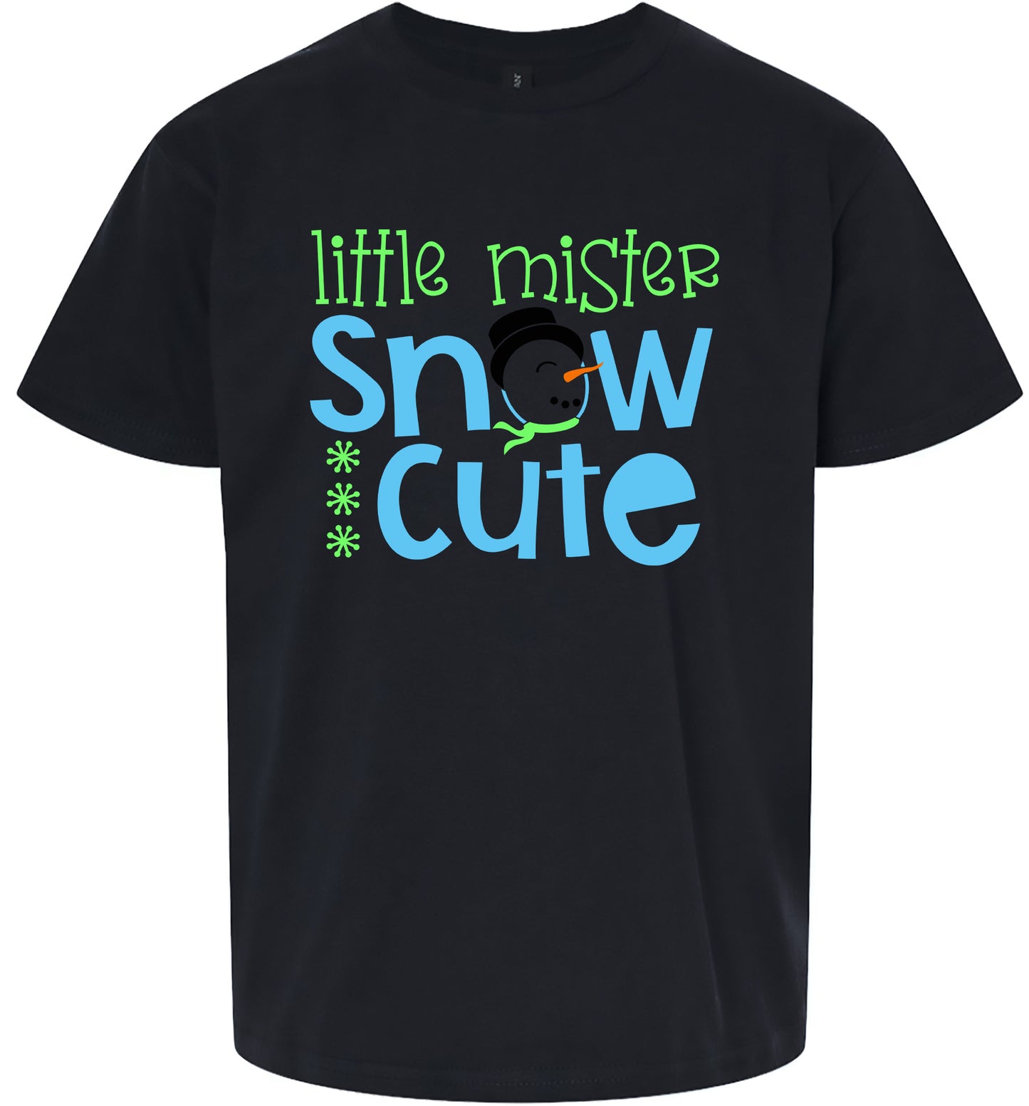Little Mister Snow Cute Children's Gildan Soft Shirt