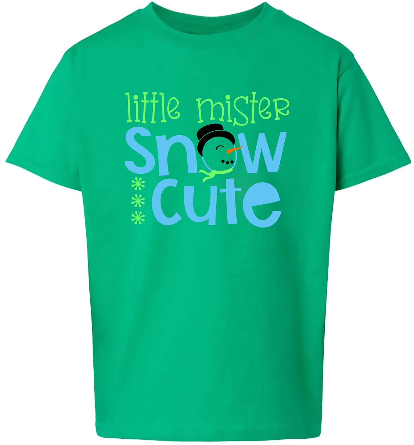 Little Mister Snow Cute Children's Gildan Soft Shirt