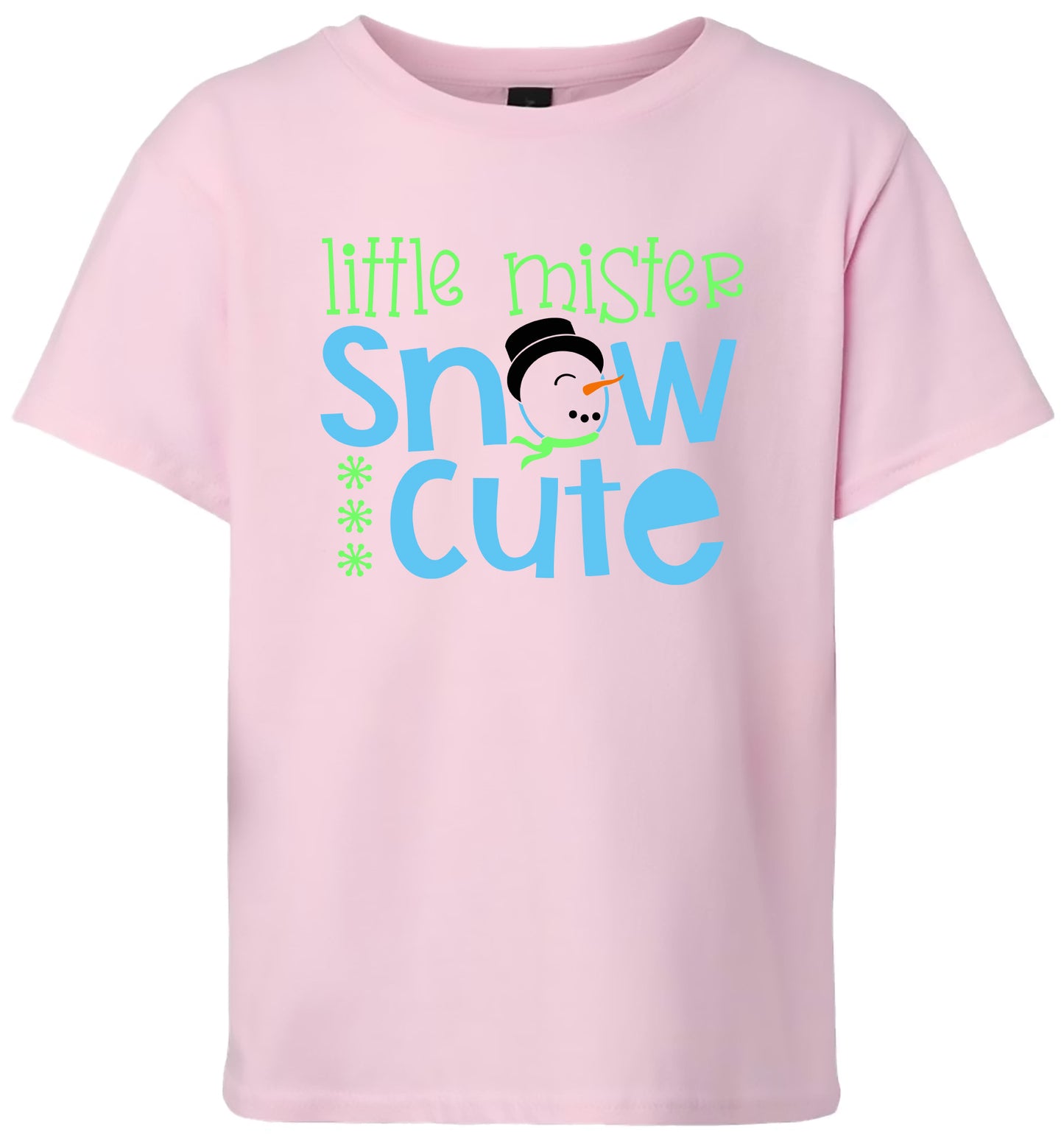 Little Mister Snow Cute Children's Gildan Soft Shirt