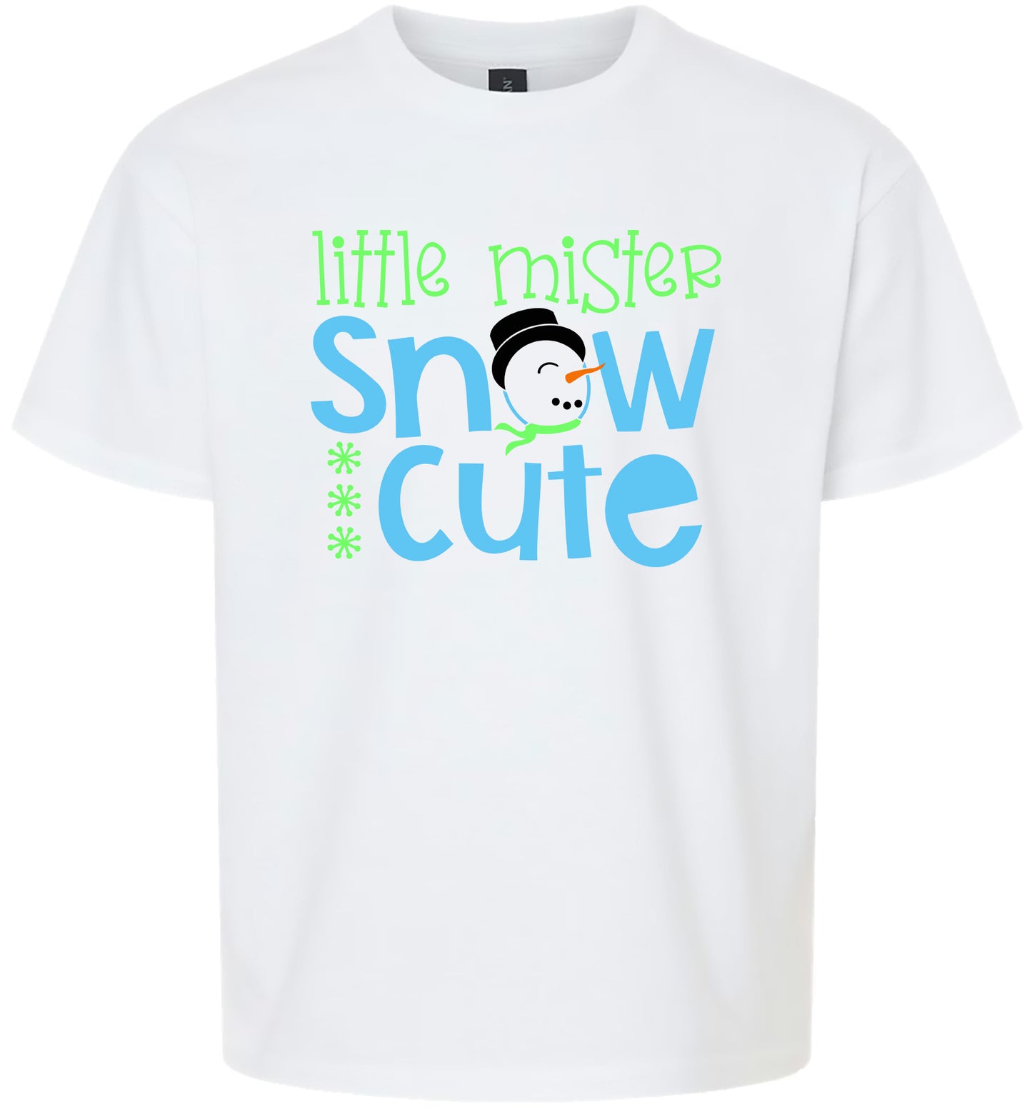 Little Mister Snow Cute Children's Gildan Soft Shirt