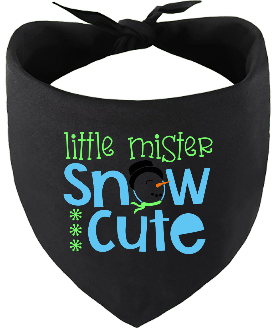 Little Mister Snow Cute Pet Bandana