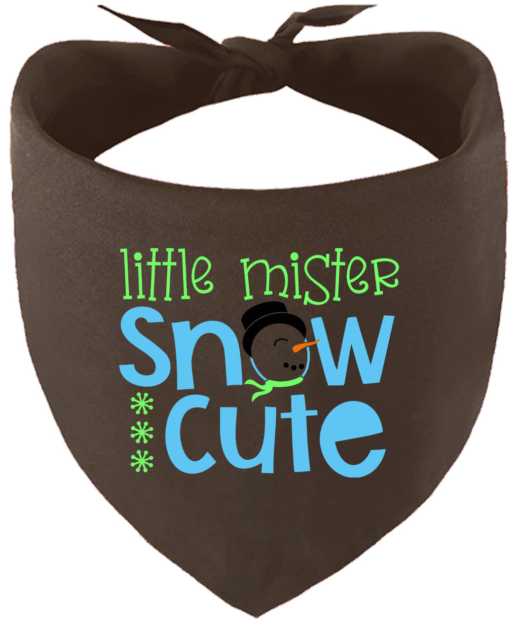 Little Mister Snow Cute Pet Bandana