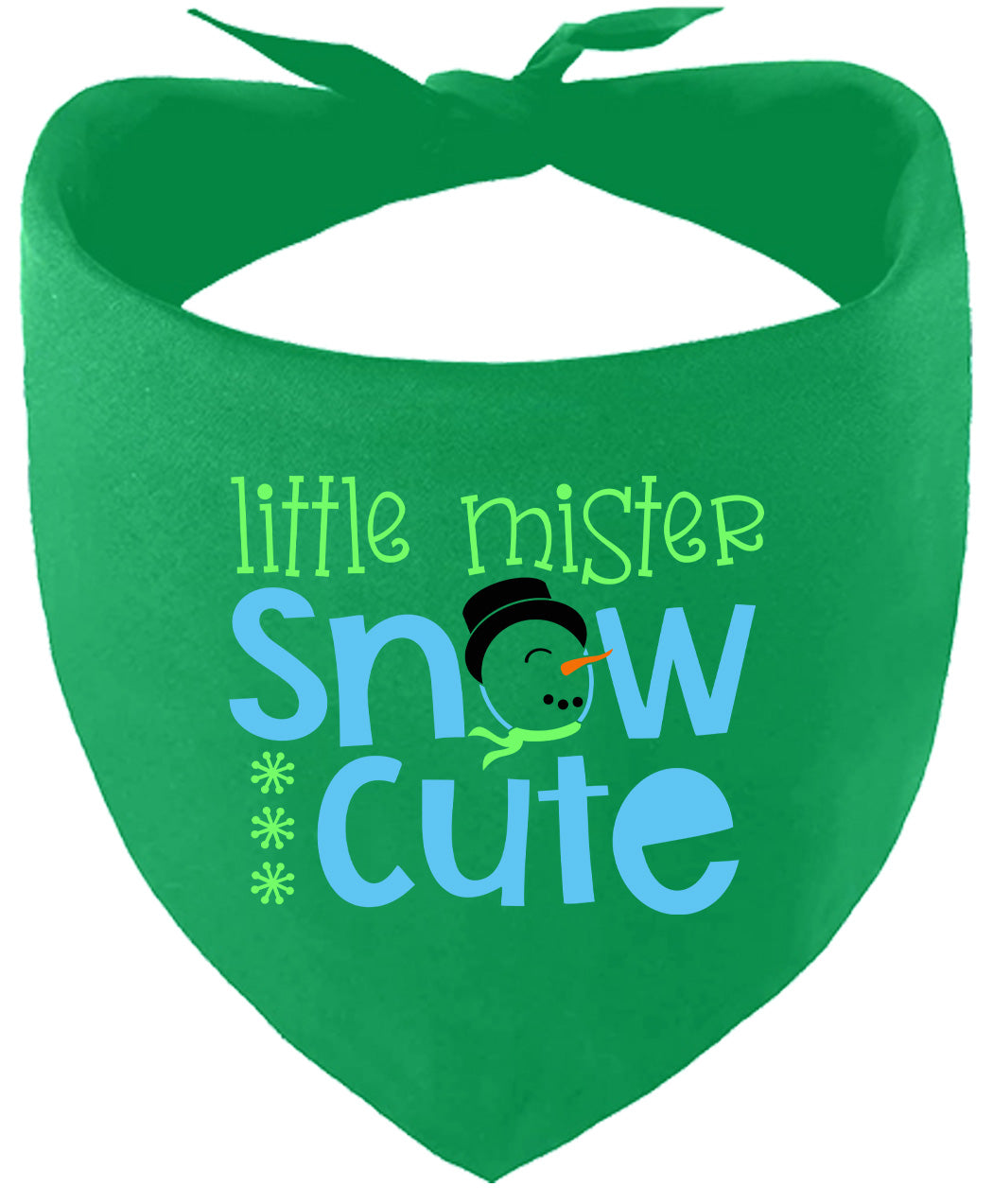 Little Mister Snow Cute Pet Bandana