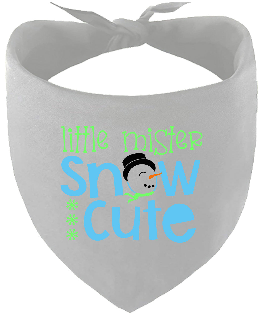 Little Mister Snow Cute Pet Bandana