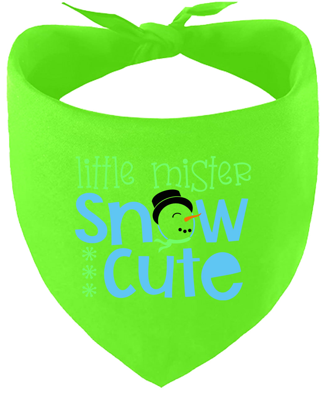 Little Mister Snow Cute Pet Bandana