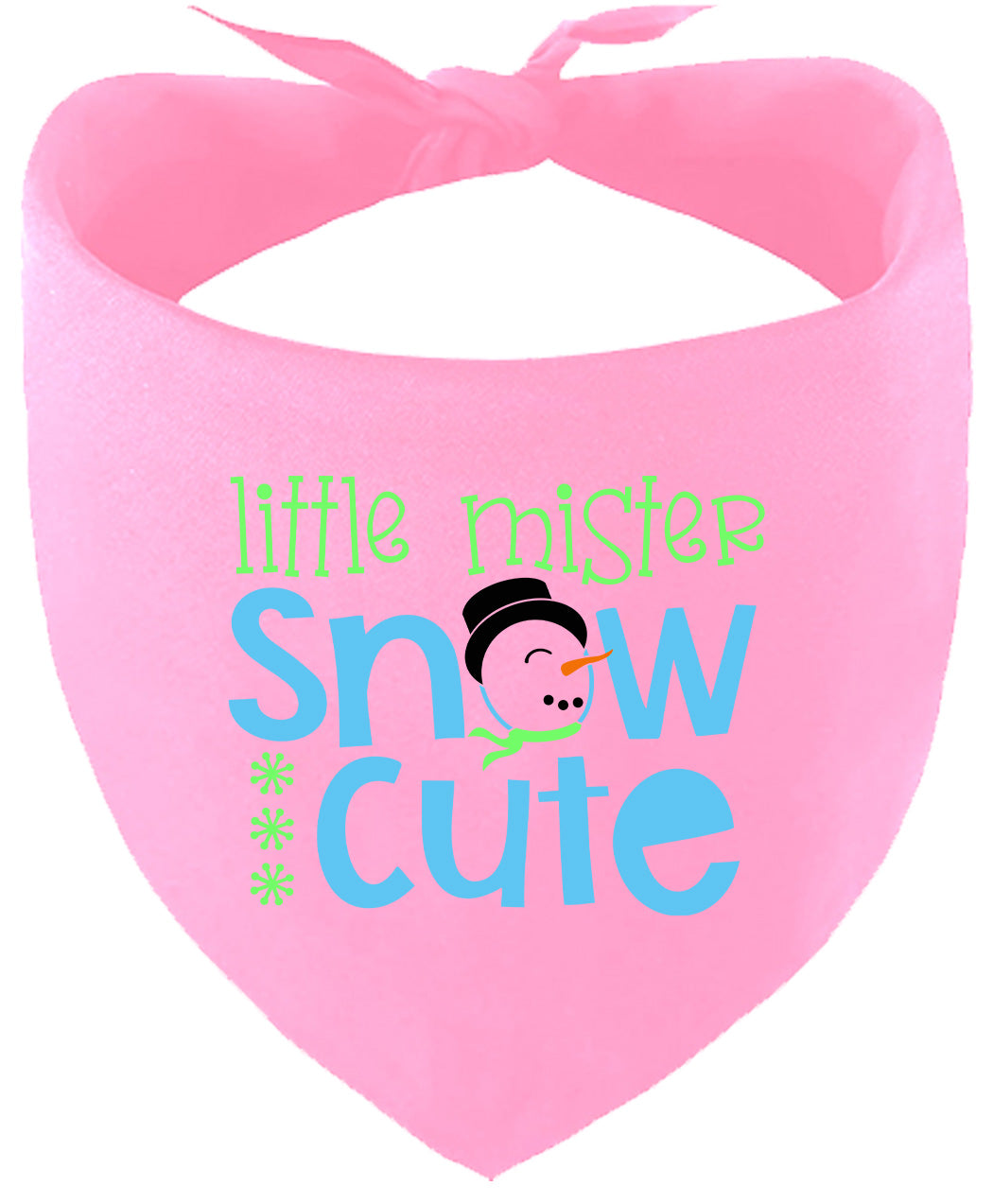 Little Mister Snow Cute Pet Bandana