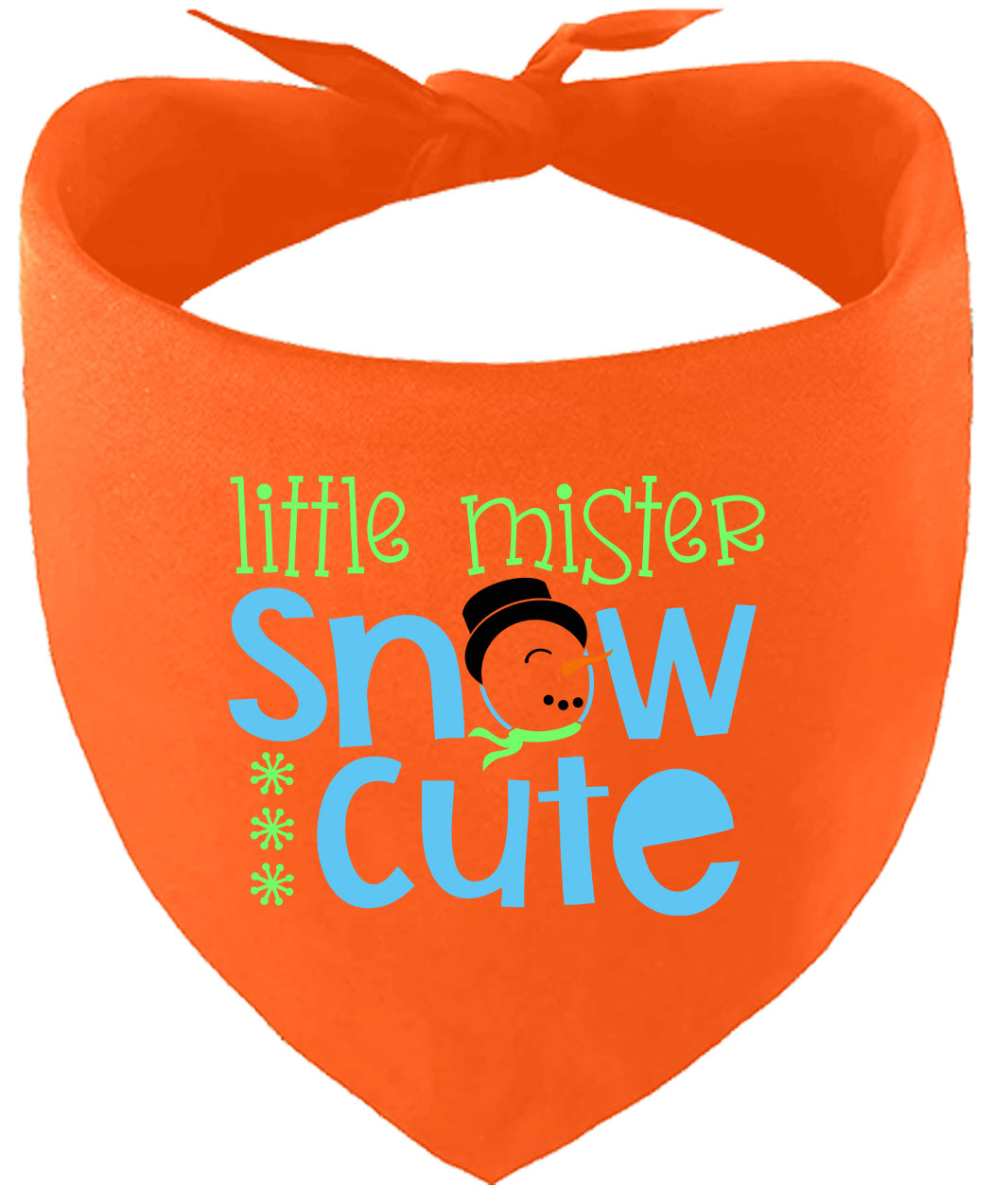Little Mister Snow Cute Pet Bandana