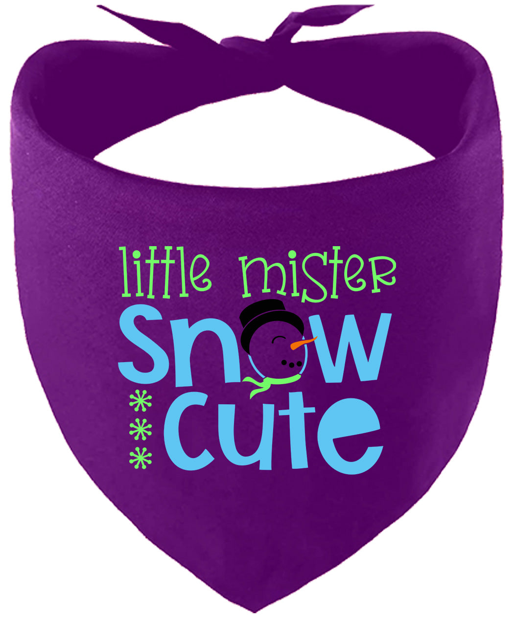Little Mister Snow Cute Pet Bandana
