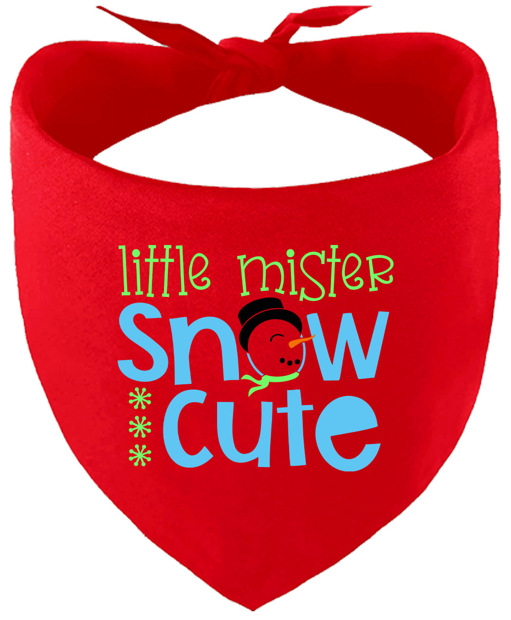 Little Mister Snow Cute Pet Bandana