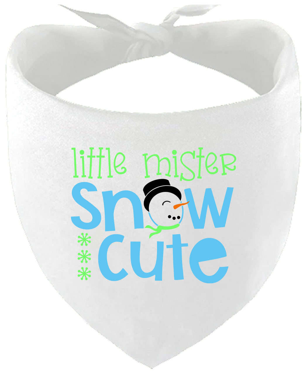 Little Mister Snow Cute Pet Bandana