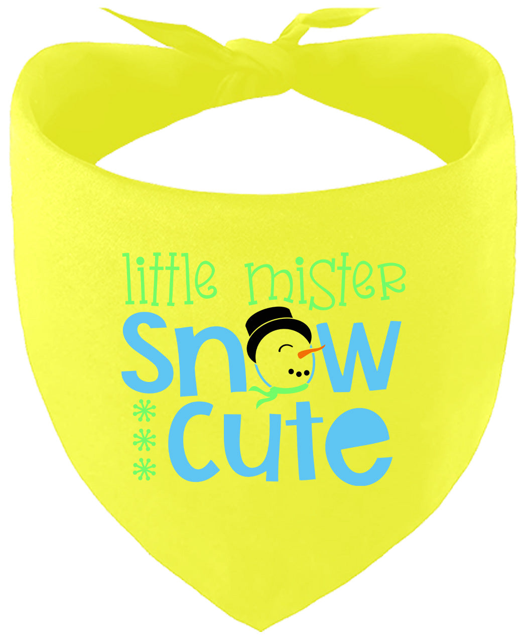 Little Mister Snow Cute Pet Bandana