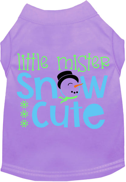 Light purple Little Mister Snow Cute pet shirt
