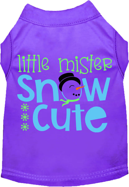 Purple Little Mister Snow Cute pet shirt
