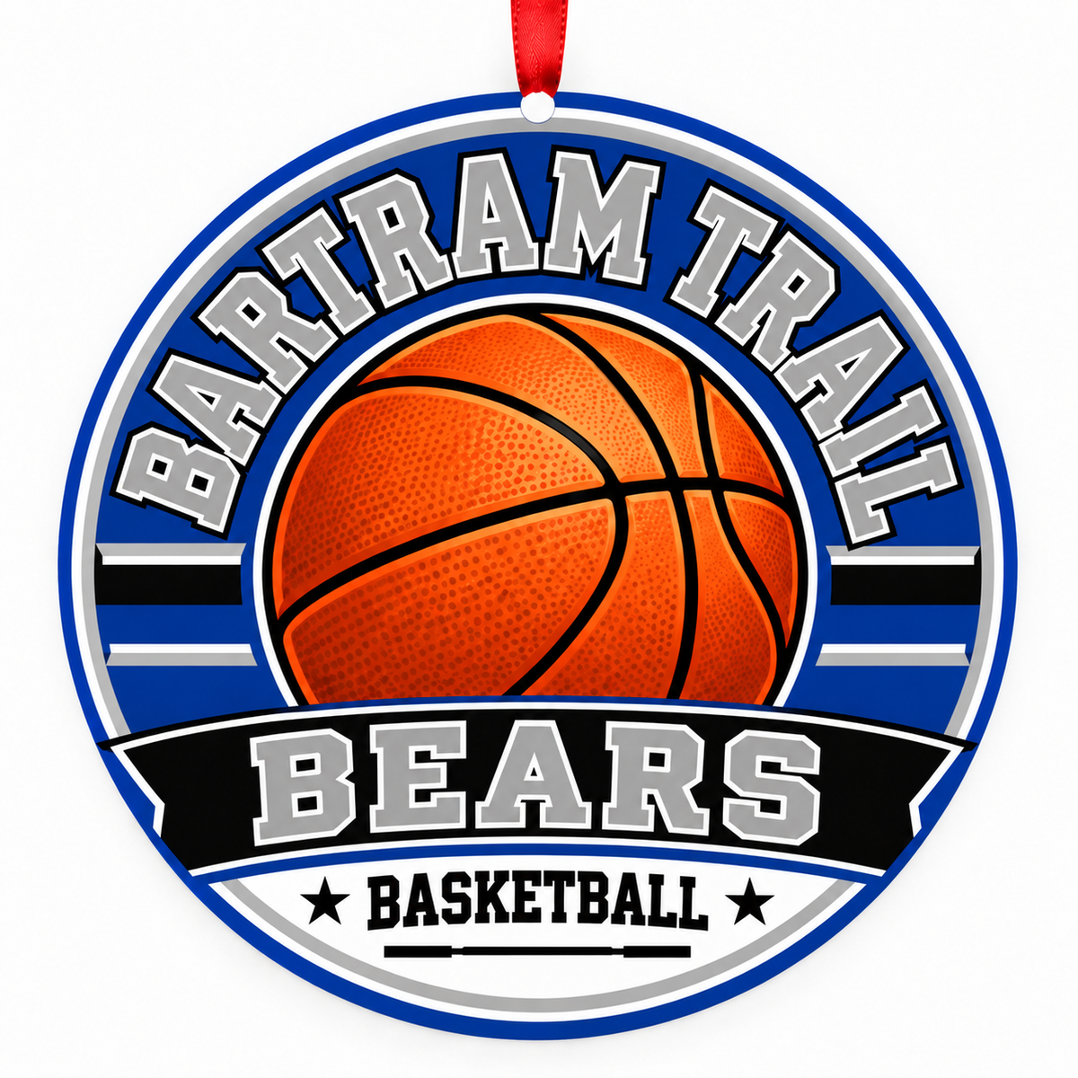 Bartram Trail High School Bears basketball Christmas ornament