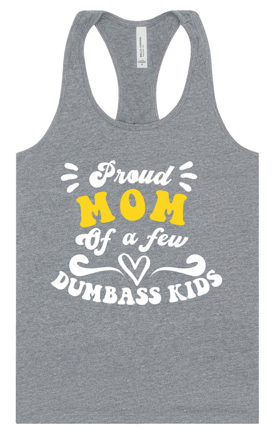 Mom of Dumbass Kids Women's Racerback Tank
