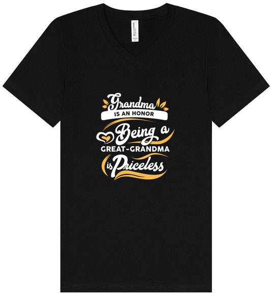 Priceless Great Grandma Unisex V-Neck Shirt