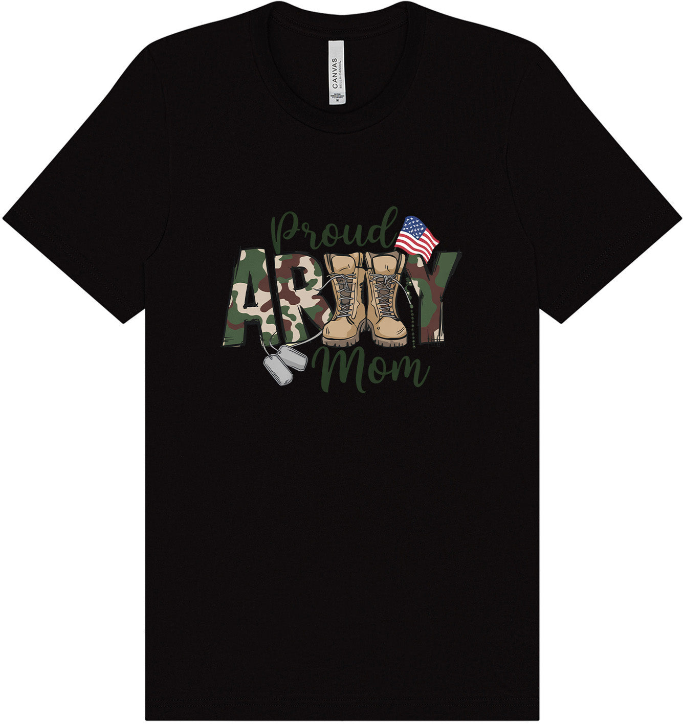Proud Army Mom Adult Bella Canvas Shirt