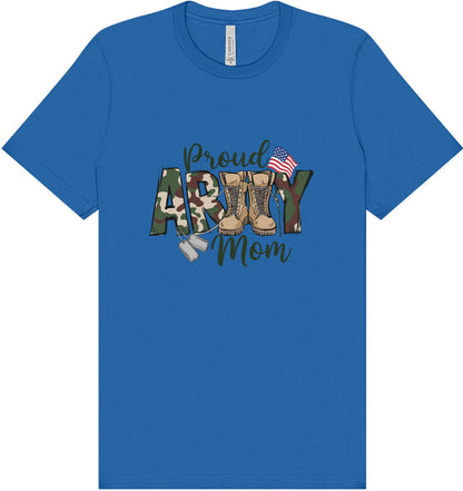 Proud Army Mom Adult Bella Canvas Shirt