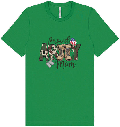 Proud Army Mom Adult Bella Canvas Shirt