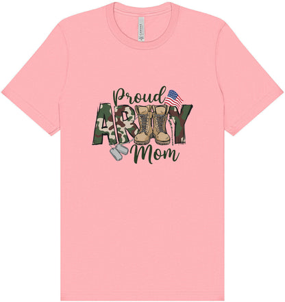 Proud Army Mom Adult Bella Canvas Shirt
