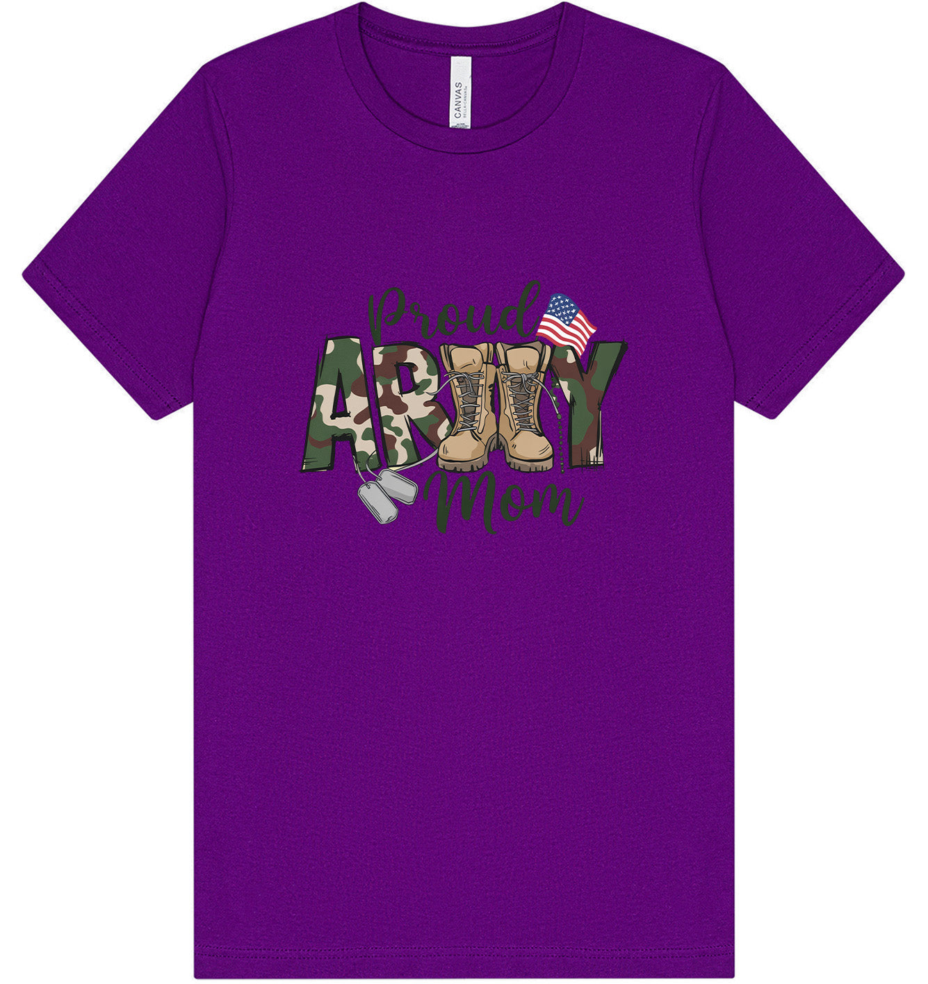 Proud Army Mom Adult Bella Canvas Shirt