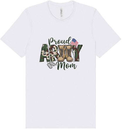 Proud Army Mom Adult Bella Canvas Shirt