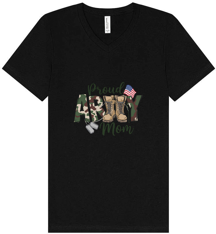 Proud Army Mom Unisex V-Neck Shirt