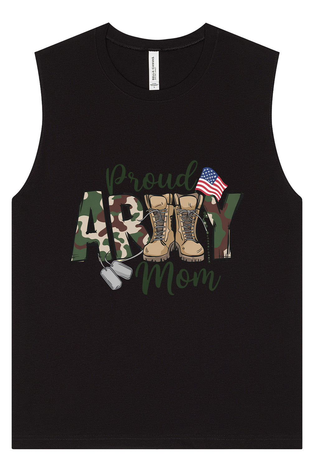 Proud Army Mom Muscle Tank