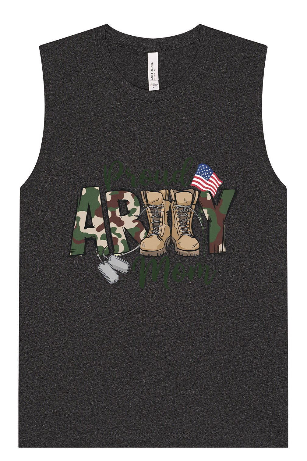 Proud Army Mom Muscle Tank