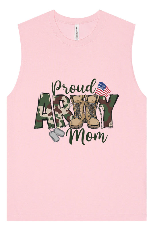 Proud Army Mom Muscle Tank
