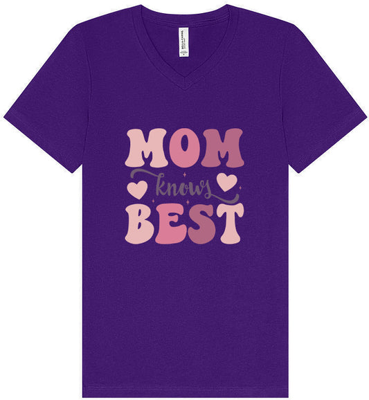 Mom Knows Best Unisex V-Neck Shirt