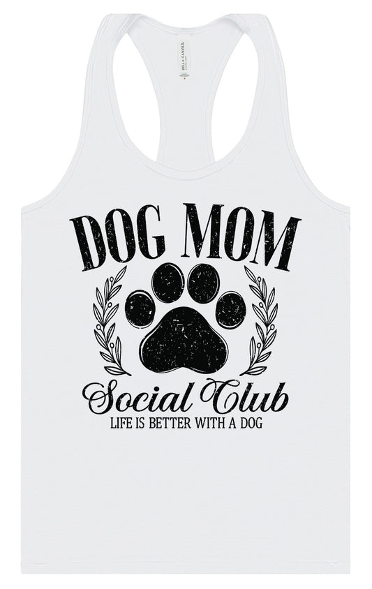 Dog Mom Social Club Women's Racerback Tank