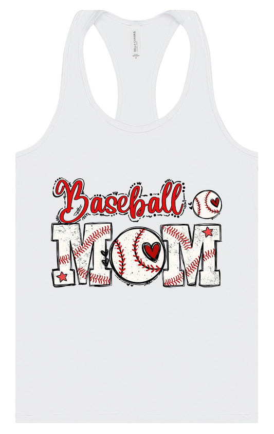 Baseball Mom Women's Racerback Tank
