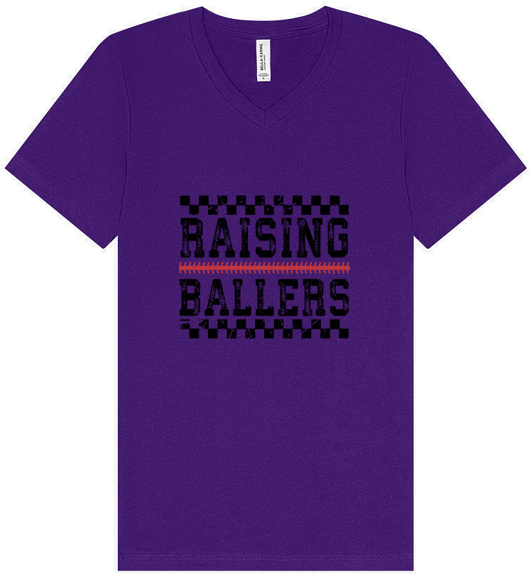 Raising Ballers Unisex V-Neck Shirt