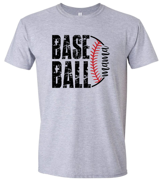 Baseball Mama Adult Gildan Soft Shirt