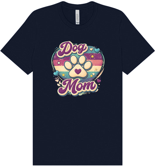 Retro Dog Mom Adult Bella Canvas Shirt