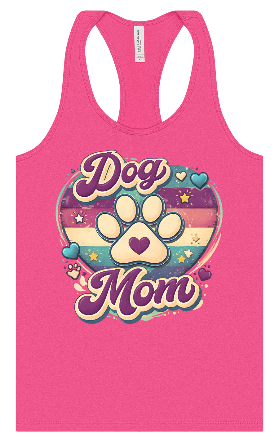 Retro Dog Mom Women's Racerback Tank