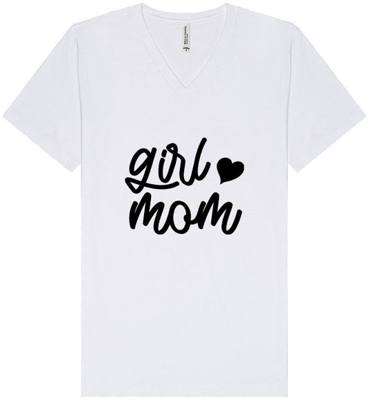 Girl Mom Unisex V-Neck Shirt