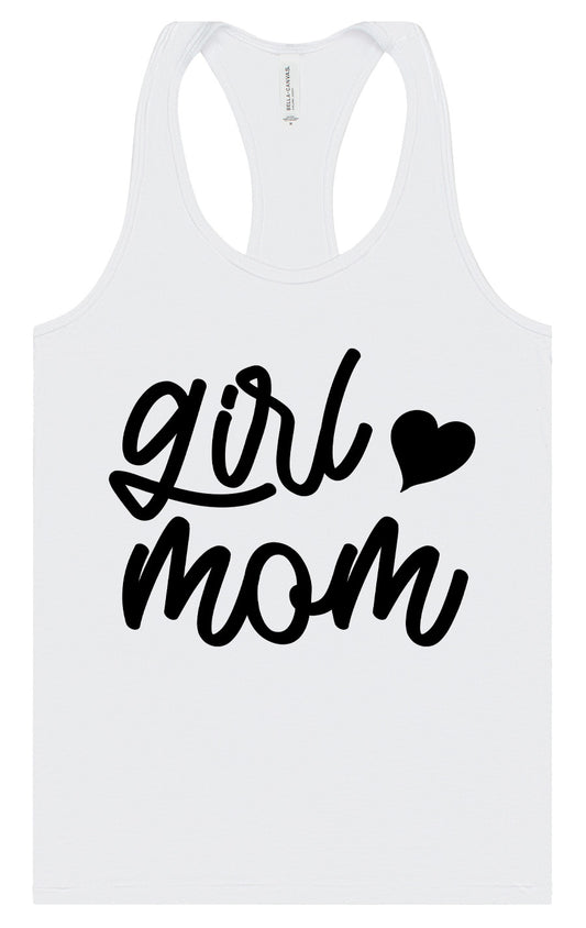 Girl Mom Women's Racerback Tank