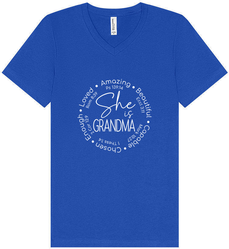Biblical Grandma Unisex V-Neck Shirt