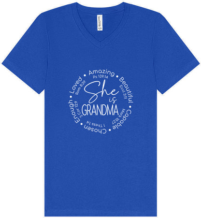 Biblical Grandma Unisex V-Neck Shirt